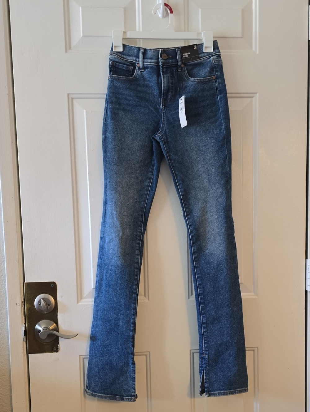 Express Women's Dark Blue Flare Jeans